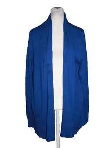 Karen Scott maglione cardigan leggero aperto davanti blu cobalto donna taglia XXL - Foto 1 di 2