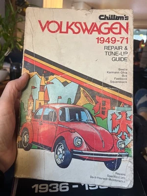 Manual de servicio manual de reparación y afinación de colección Chilton's Volkswagen 1949-1971 Foto 1 de 3