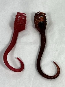 Vintage 1992 Kenner Aliens Face Hugger - Lot Of 2 - Red & Brown - Picture 1 of 7
