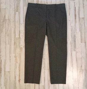 Ann Taylor Größe 12 Karriere Anzughose schwarz/grau gerade leicht spitz zulaufend  - Bild 1 von 12