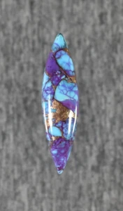 Purple Mojave and Blue Turquoise Cabochon - Picture 1 of 6