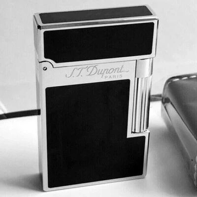For Memorial S.T Dupont Lighter PING Sound Gas Refillable Brushed&Adapter UC-A01 - Immagine 1 di 4