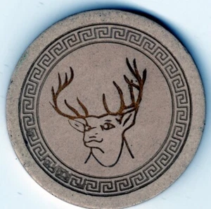 Fraternal: BPOE Elks White 1.00 - Picture 1 of 2