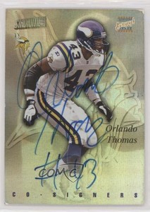 1997 Stadium Club Co-Signers Orlando Thomas Keith Lyle #CO102 Auto