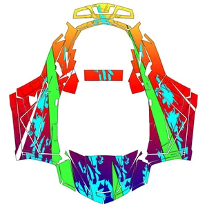 Arctic Cat Wildcat XX 2018 diseño Madness kit de gráficos envolturas calcomanía UTV 4x4  - Imagen 1 de 1