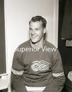 Detroit Red Wings Gordie Howe From Original Negative Gordie Howe Portrait GREAT - Picture 1 of 1