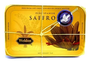 Kosher Certified Spanish Saffron 1oz / 28.35 grams in a tin can - Picture 1 of 3