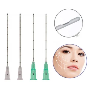 Portable 10 Pcs Various Size Micro Cannula with Puncture Blunt Tip for Fillers - Picture 1 of 7