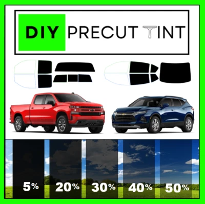 DIY PreCut Premium Ceramic Window Tint 00-21 Fits Chevy Impala ALL REAR Windows - Image 1 of 4