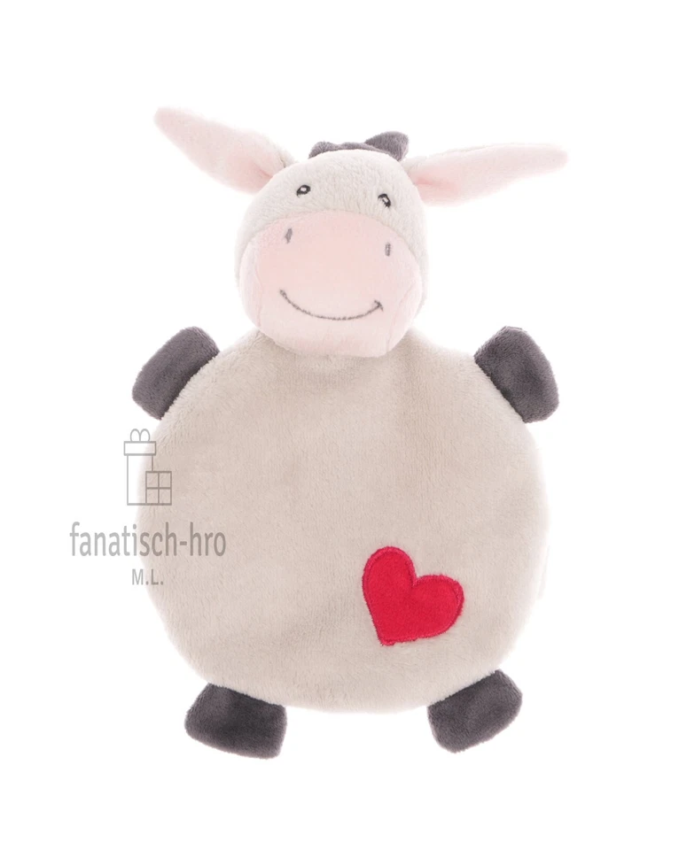 babywelt Kuscheltuch Schmusetuch Kuschelfreund Esel grau rotes Herz Rossmann
