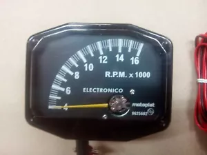 MOTOPLAT DREHZAHLMESSER 16000 U/MIN 2-TAKT DREHZAHLMESSER KROBER STYLE DREHZAHLMESSER - Bild 1 von 5