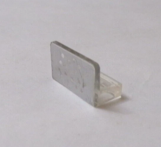 Lego x1 Clear 1x2x1 Wall Panel, Silver Dots Pattern, 4865pb079 (028-315) - Image 1 of 1