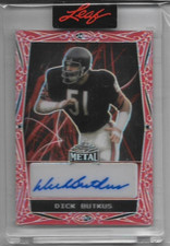 Dick Butkus 2023 Leaf Metal Exclusive Auto #1/1 Chicago Bears