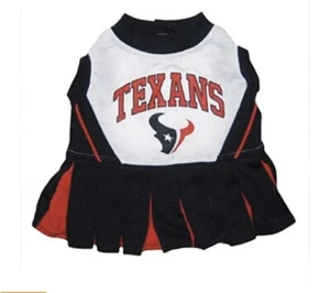 Cheerleader Dress Houston Texans NFL For Dogs Size Medium - Picture 1 of 3