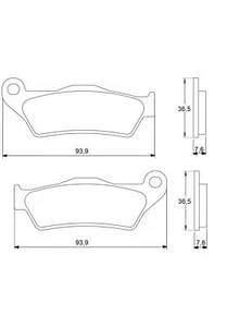 Vordere Bremsbeläge CCM Sport E604 Ab 1999 - Bild 1 von 5