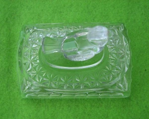 LID ONLY for 4" Vintage Hofbauer Crystal Red Byrde Birds Trinket Jewelry Box - Picture 1 of 3