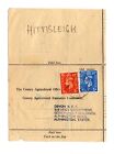 Postal History; George VI;  1953; Part Subsidy Application; Hittisleigh Cancel