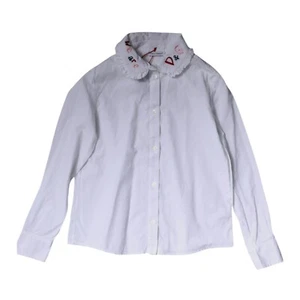 DOLCE & GABBANA Kids White Cotton Dress Shirt Long Sleeves s. Tag 8 Years 420usd - Picture 1 of 7