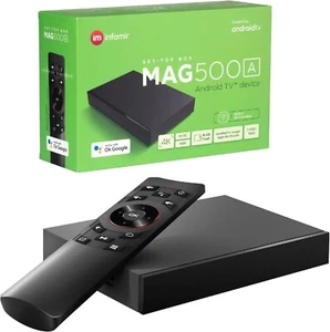 MAG 500A Genuine Infomir Android IPTV Set Top TV Box Chromecast WiFi MAGBOX UK - Picture 1 of 6