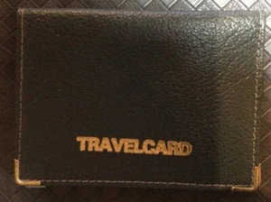 REAL LEATHER Oyster Card / Travel Pass Holder Metal Corners. - Picture 1 of 3