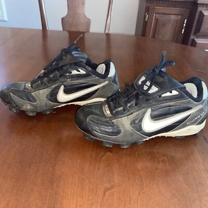 Nike Jugend Baseball Stollen schwarz/weiß Größe 5Y - Bild 1 von 8