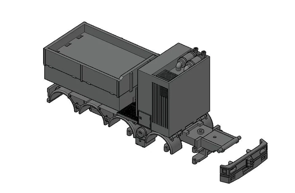 MARKENLOS Camión 1/87 para HERPA MAN F90 chasis de carga pesada torre de carga pesada con calcomanías