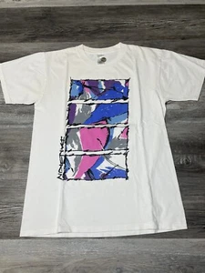 Vintage 80er 90er Danskin Aerobic Jazzercise Flower Bouquet Shirt M - Bild 1 von 6