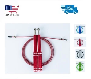 Jump Rope Crossfit Boxing Weighted Adult Ball Bearing Beaded Fitness Gym Speed - Picture 1 of 21