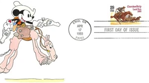 2754 29c Cherokee Strip, Jim Brady hand painted "Disney Topical" [022422.335] - Picture 1 of 1