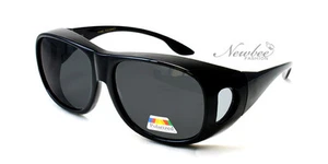 Gafas de sol polarizadas de ajuste grande negras para pesca al aire libre gafas deportivas - Imagen 1 de 2