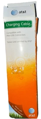 Nuevo Cable de Carga Original AT&T para Mini USB BlackBerry / Motorola / HTC Foto 1 de 2