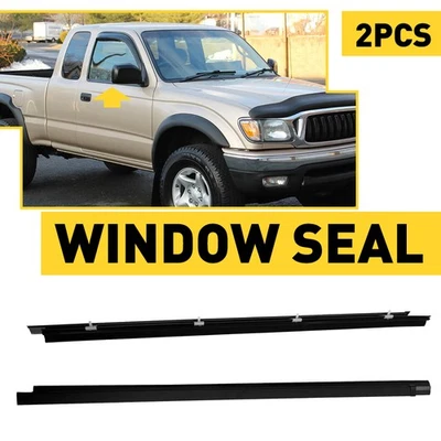 2x Sello de moldura de ventana para puerta delantera para Toyota Tacoma 1995-04 D Foto 1 de 4