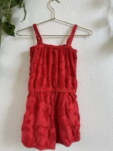 Cat & Jack 4th Of July Red Stars Romper Girls Size 8 (M) - Picture 1 of 11