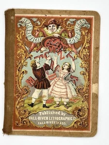 RARE 1860’s ALPHABETICAL COSTUMES BOOK FALLS RIVER LITHOGRAPHIC CO. MASS. - Picture 1 of 20