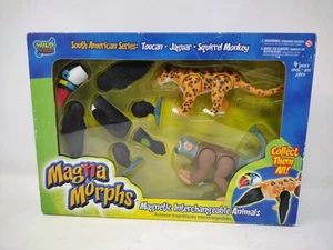Magna Morphs Magnet Figuren NEU Südamerikanische Serie Tukan Jaguar Affe - Bild 1 von 3