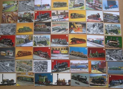 MODEL RAILWAYS Job Lot of 100x Postcards - Image 1 of 4