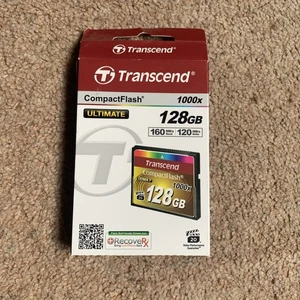 128GB Transcend 1000X UDMA 7 CompactFlash CF Memory Card - Picture 1 of 4