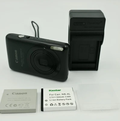 Canon PowerShot Digital ELPH SD1400 IS / IXUS 130 14.1MP Digital Camera - Black - Image 1 of 4