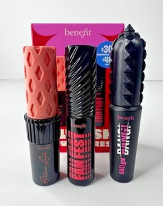 Benefit Lil' Lash Adventures - 3 Travel size Mascaras - Brand New In Box - Picture 1 of 5