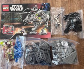 Retired Star Wars AT-AP Walker Set #7671 completed, manual no box.