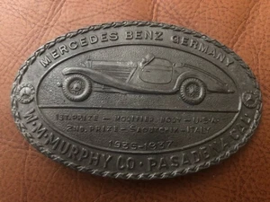 MERCEDES BENZ GERMANY Belt Buckle Brass W.M. MURPHY CO. Pasadena - Picture 1 of 4