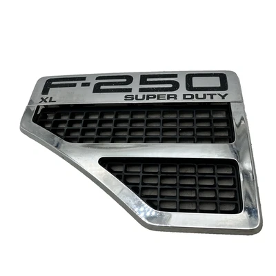 2008 2009 2010 Ford F250 F-250 XL супер обязанность левое крыло эмблема значок хром OEM - Изображение 1 из 4
