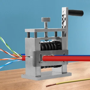 6 Holes Manual Cable Wire Stripping Machine Manual Wire Stripping Tool Silver - Picture 1 of 13