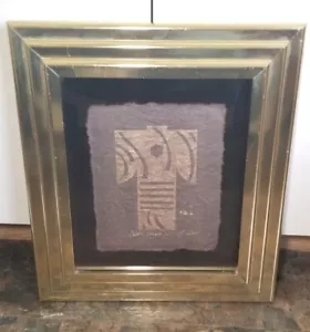 Vintage Kinder-Harris Kimono III Signed and Framed Artwork - Picture 1 of 17