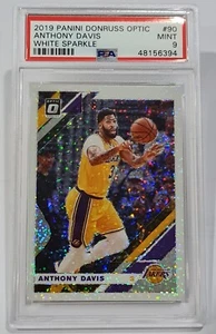 2019-20 Optic Anthony Davis White Sparkle Holo Prizm Redemption solo PSA 9 como nuevo - Imagen 1 de 3