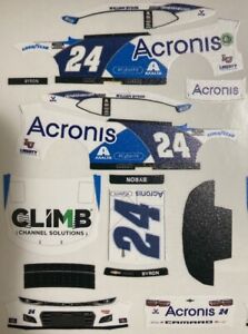 Custom 2022 William Byron #24 Acronis 1/64 Scale NASCAR Peel & Stick Decals