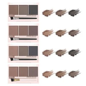 3 in 1 Eyebrow Powder Loose Powder, Waterproof Eyebrow Powder W/ Brush | 4 S2T8 - Picture 1 of 25