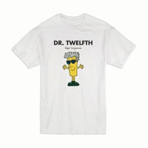 Mr Men T-Shirt Dr Twelfth Printed Graphic Tee Adults Short Sleeve Top - Picture 1 of 6