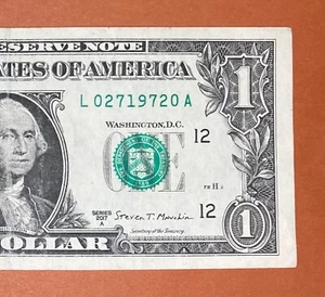 February 7, 1972 (L 02719720 A) Birthday Note $1 One Dollar Bill (_2/7/1972_) - Picture 1 of 3