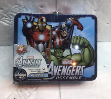 Marvel Avengers Assemble Jigsaw Puzzle 48 Pieces Kids Lunchbox Tin Hulk Iron Man
